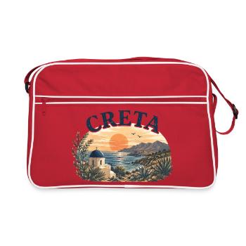 Creta Sunset Coast - Retro Bag - red/white - Front