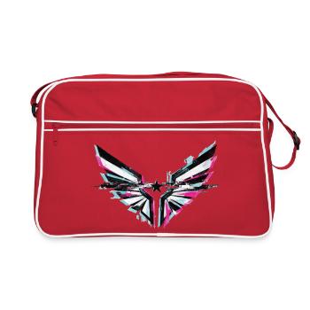 Glitch Angel Dark Y2K Streetwear - Sac Retro - rouge/blanc - Devant