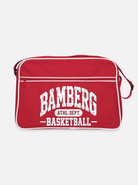 Bamberg Basketball Athl. Dept. Vintage Edition - Retro Tasche - Rot/Weiß
