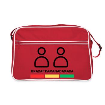 Bruder - Retro Tasche - Rot/Weiß - Vorne