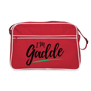 Im Gadde – Logo Sombre - Sac Retro - rouge/blanc - Devant