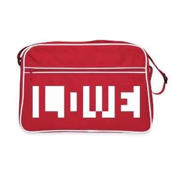 Pixel love - Retro Bag - red/white - Front