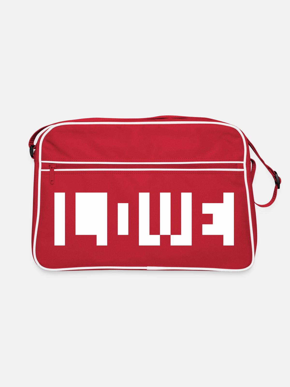 Pixel love - Sac Retro - rouge/blanc - Devant