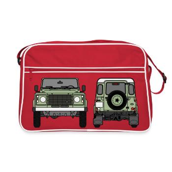 Defender - Front and Rear - Retro Bag - red/white - Front