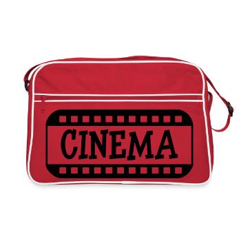 Cinema - Retro Tasche - Rot/Weiß - Vorne
