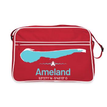 Ameland | Design Map - Retro Bag - red/white - Front