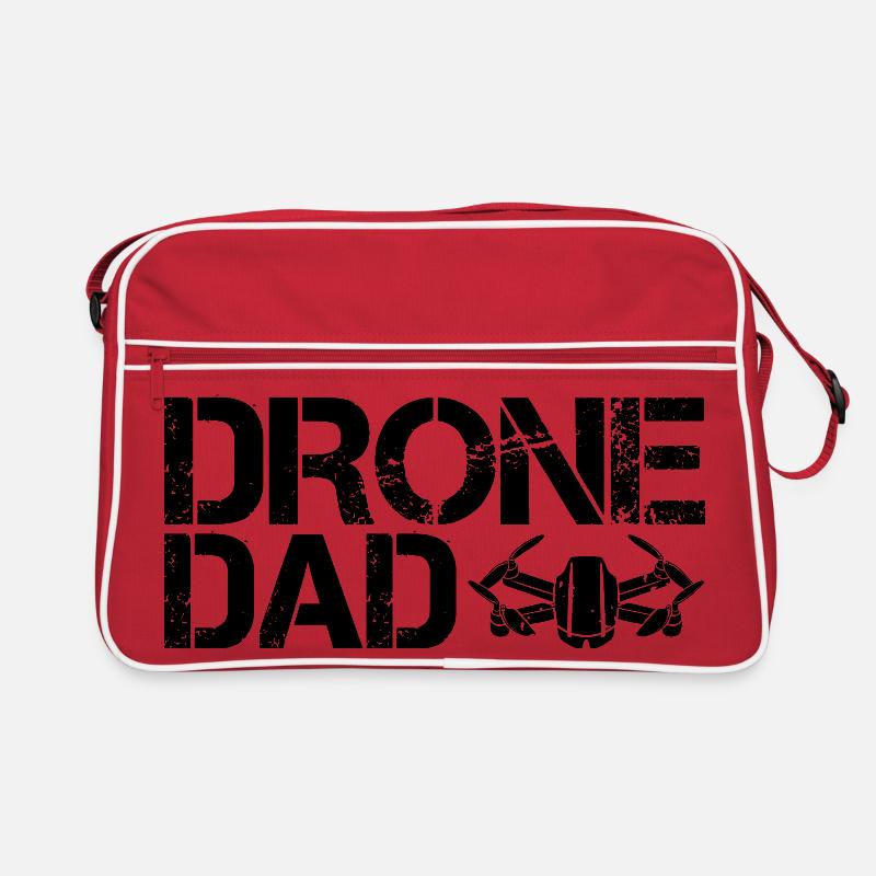 Drone papa dictons drôles symbole drone flyer Sac Retro