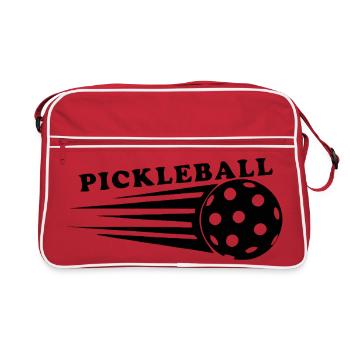 Pickleball in Motion - Dynamic Serve - Retro Bag - red/white - Front