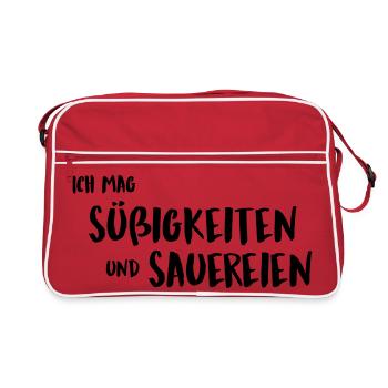 Sweets and messes - Retro Bag - red/white - Front