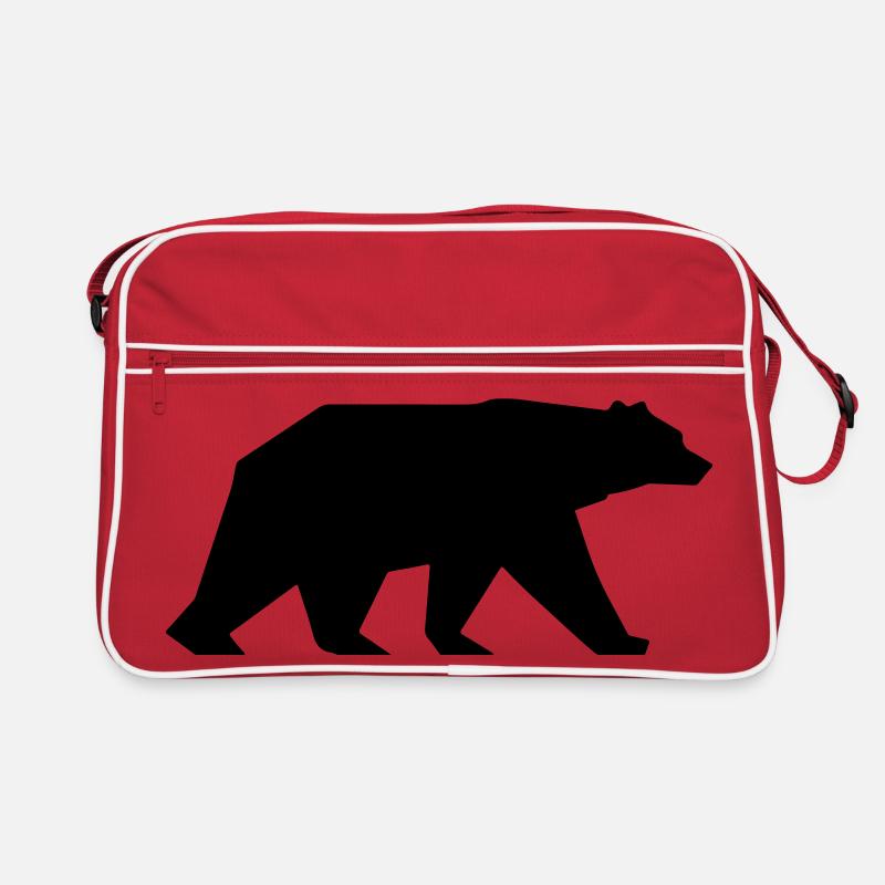 Icône de silhouette d’ours Sac Retro