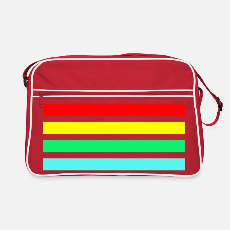 Composition rétro de rayures en arc néon Sac Retro