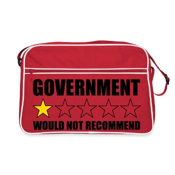 Le gouvernement ne le recommanderait pas. Anti-Direction - Sac Retro - rouge/blanc - Devant