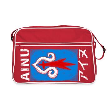 Ainu Flag - Retro Bag - red/white - Front