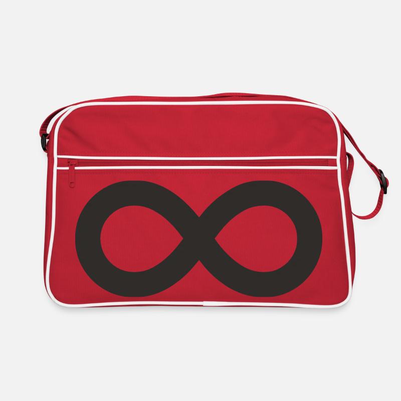 Unendlichkeitszeichen – Minimalistisches Infinity  Retro Tasche