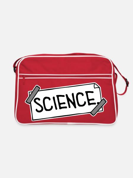 Déclaration scientifique : Déclaration sur l’éducation des nerds - Sac Retro - rouge/blanc - Devant