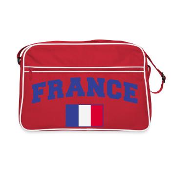 France Flag Flag - Retro Bag - red/white - Front