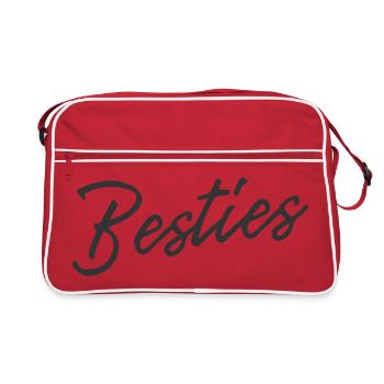 Meilleures amies pour toujours - Sac Retro - rouge/blanc - Devant