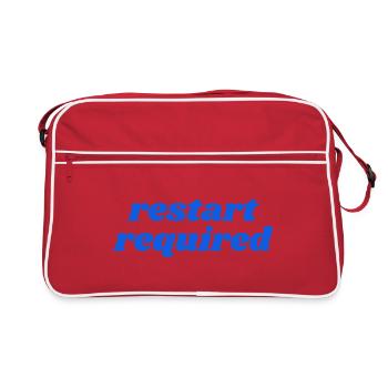 restart required - Retro Bag - red/white - Front