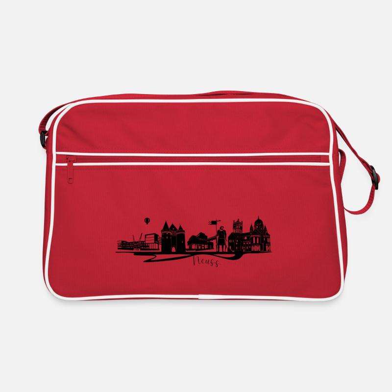 Abstrakte Stadtdesign Neuss Retro Tasche