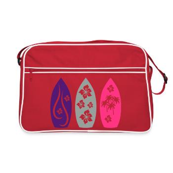 surfboards - Sac Retro - rouge/blanc - Devant