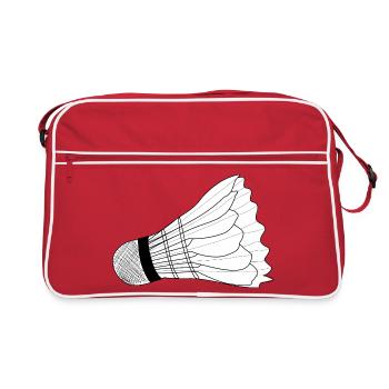 Volant de badminton - Sac Retro - rouge/blanc - Devant