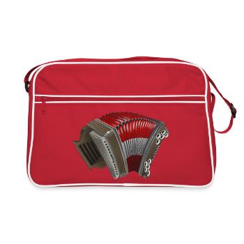 Styrian Harmonica - Austria | ZiachON! - Retro Bag - red/white - Front
