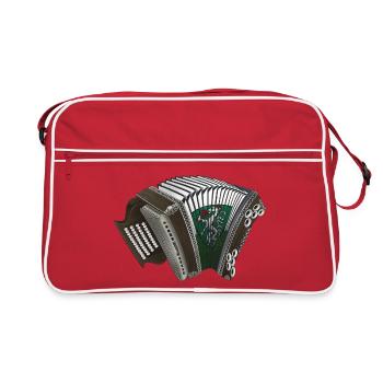 Styrian Harmonica - Styria | ZiachON! - Retro Bag - red/white - Front