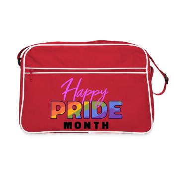Happy Pride Month - Sac Retro - rouge/blanc - Devant
