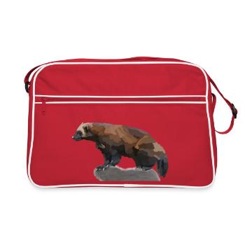 Verena, the wolverine - Retro Bag - red/white - Front
