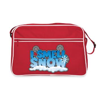 I smell snow - Retro Bag - red/white - Front