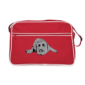 Labrador - Retro Bag - red/white - Front