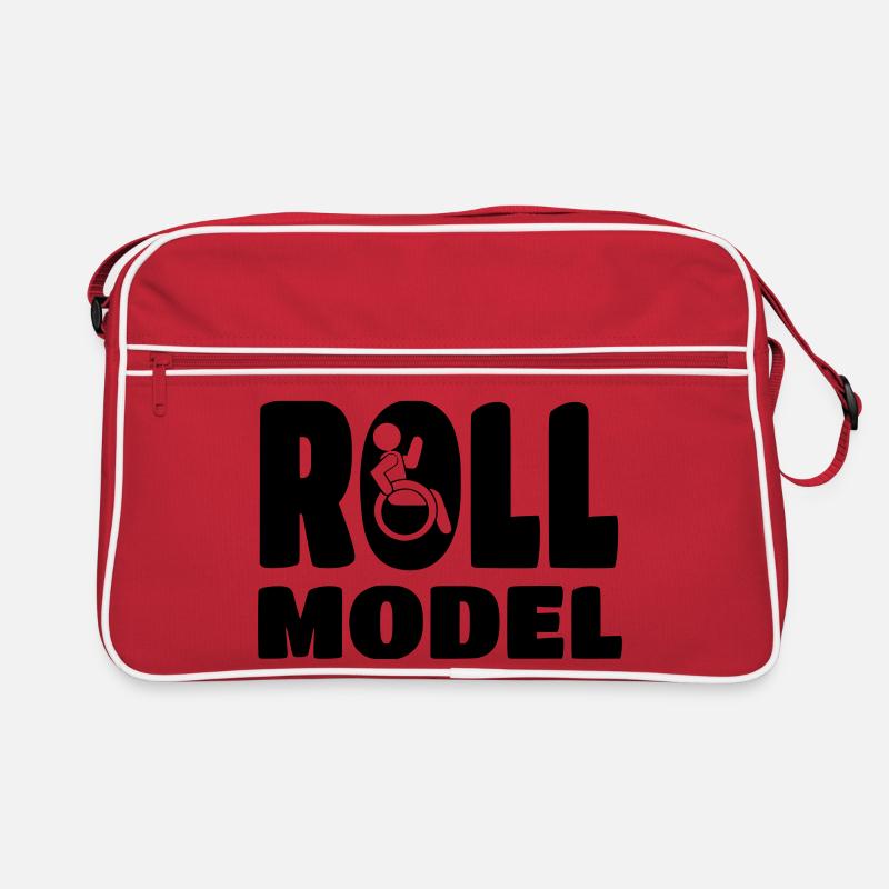 Jeder Rollstuhlfahrer ist ein Vorbild * Retro Tasche