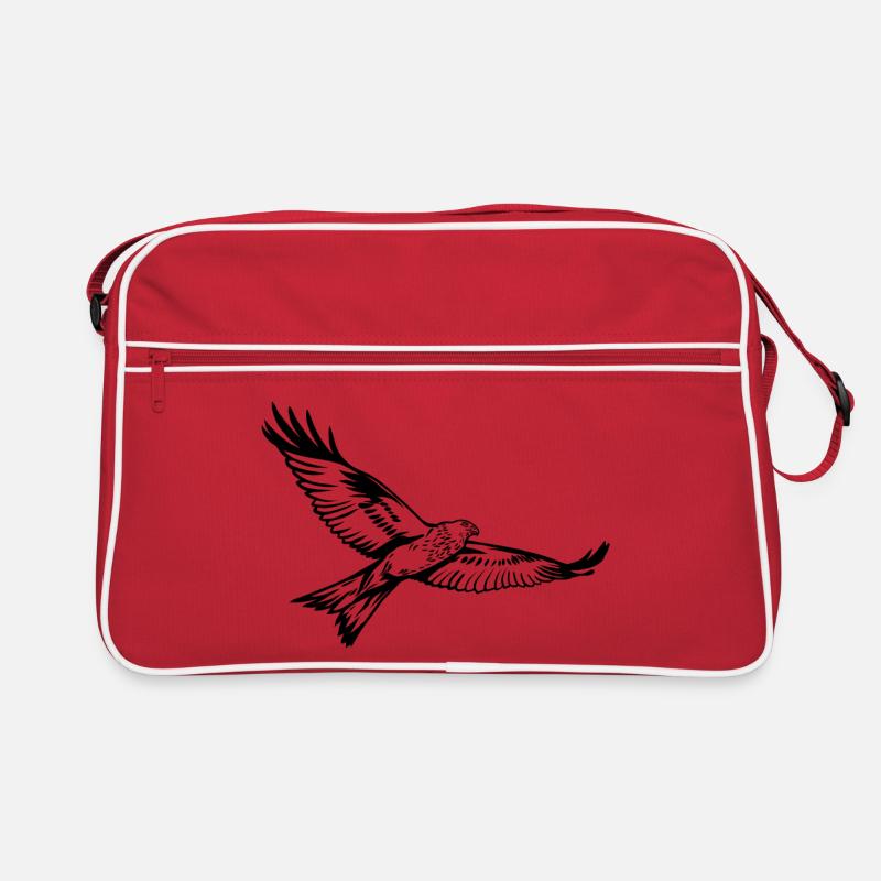 Red kite - Retro Bag - red/white