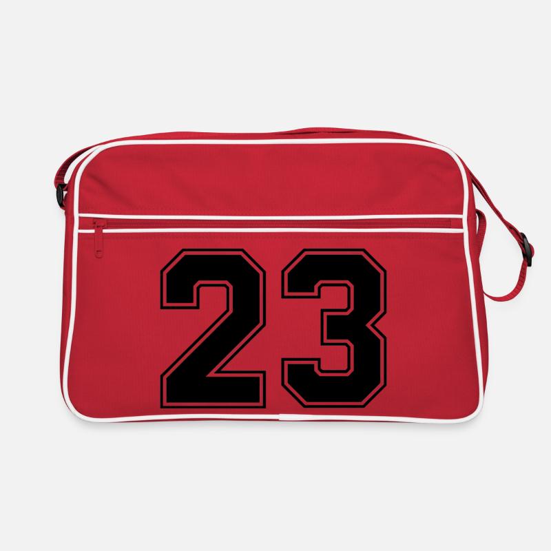 Nummer dreiundzwanzig 23 Retro Tasche