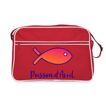 APRIL FOOL - Retro Bag - red/white - Front