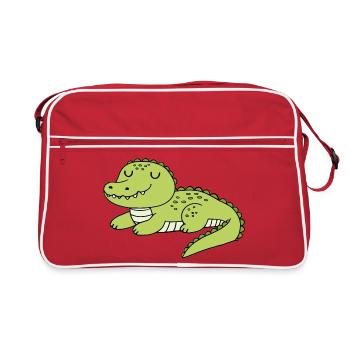 Crocodile - Sac Retro - rouge/blanc - Devant