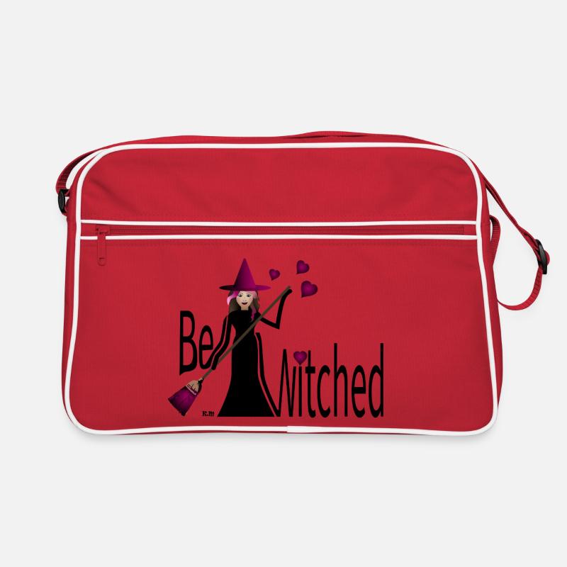 Hexe - Retro Tasche - Rot/Weiß