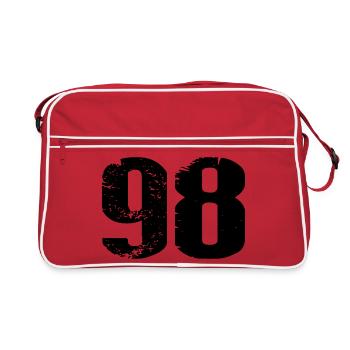 98 Number Jersey - Retro Bag - red/white - Front