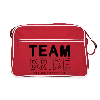 Team Bride - Retro Bag - red/white - Front