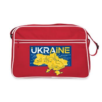 Circuit Ukraine Map - Retro Bag - red/white - Front