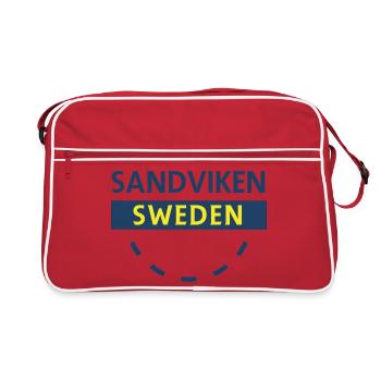 Emblème de Sandviken Suède - Sac Retro - rouge/blanc - Devant