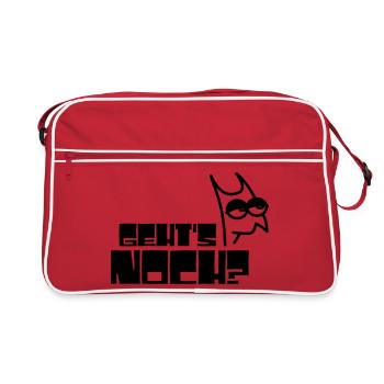 Gehts Noch? - Retro Tasche - Rot/Weiß - Vorne