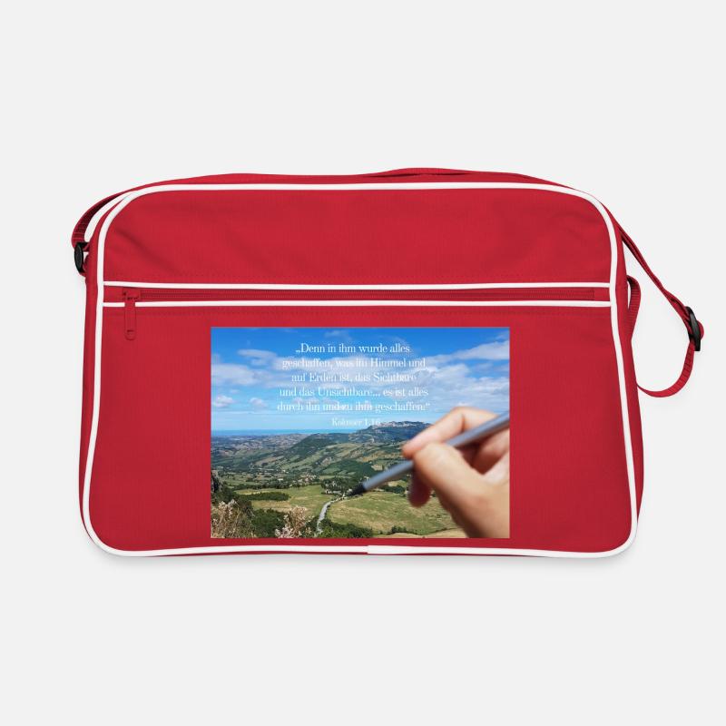 Paysage de citation de la création céleste Sac Retro