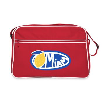 Citron Miam Bleu Logo Oval Rétro - Sac Retro - rouge/blanc - Devant