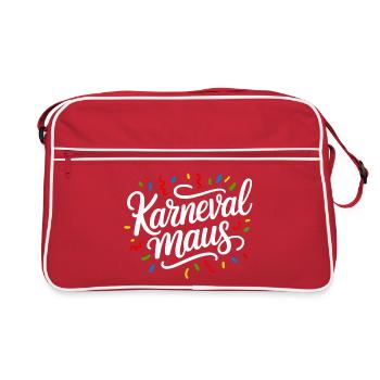 Carnaval Souris Confettis Colorés - Sac Retro - rouge/blanc - Devant