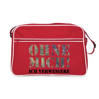 sans moi - Sac Retro - rouge/blanc - Devant