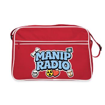 Manip Radio Humour Symboles et logos Radiologie - Sac Retro - rouge/blanc - Devant