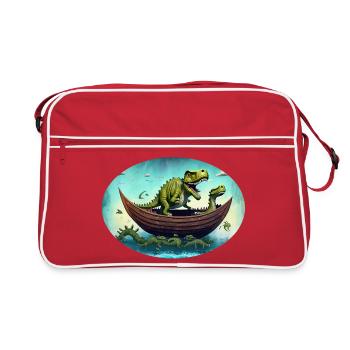 Dino Ark - Retro Bag - red/white - Front