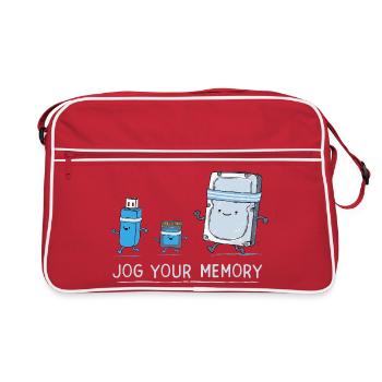 Software Engineer IT Support J-og Your Memory Gym  - Retro Bag - red/white - Front