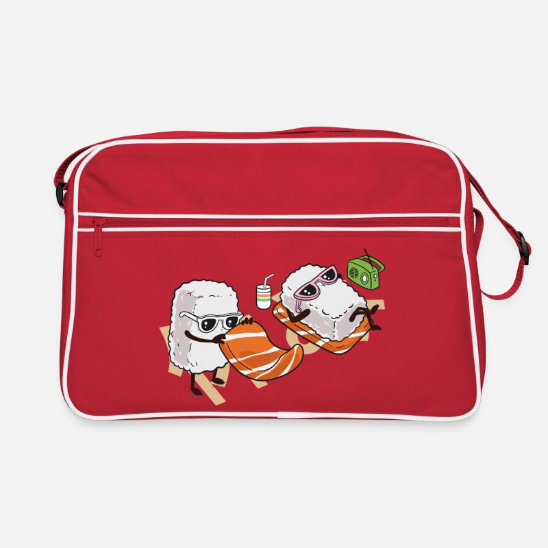 Köstliche Feiertage - Retro Tasche - Rot/Weiß
